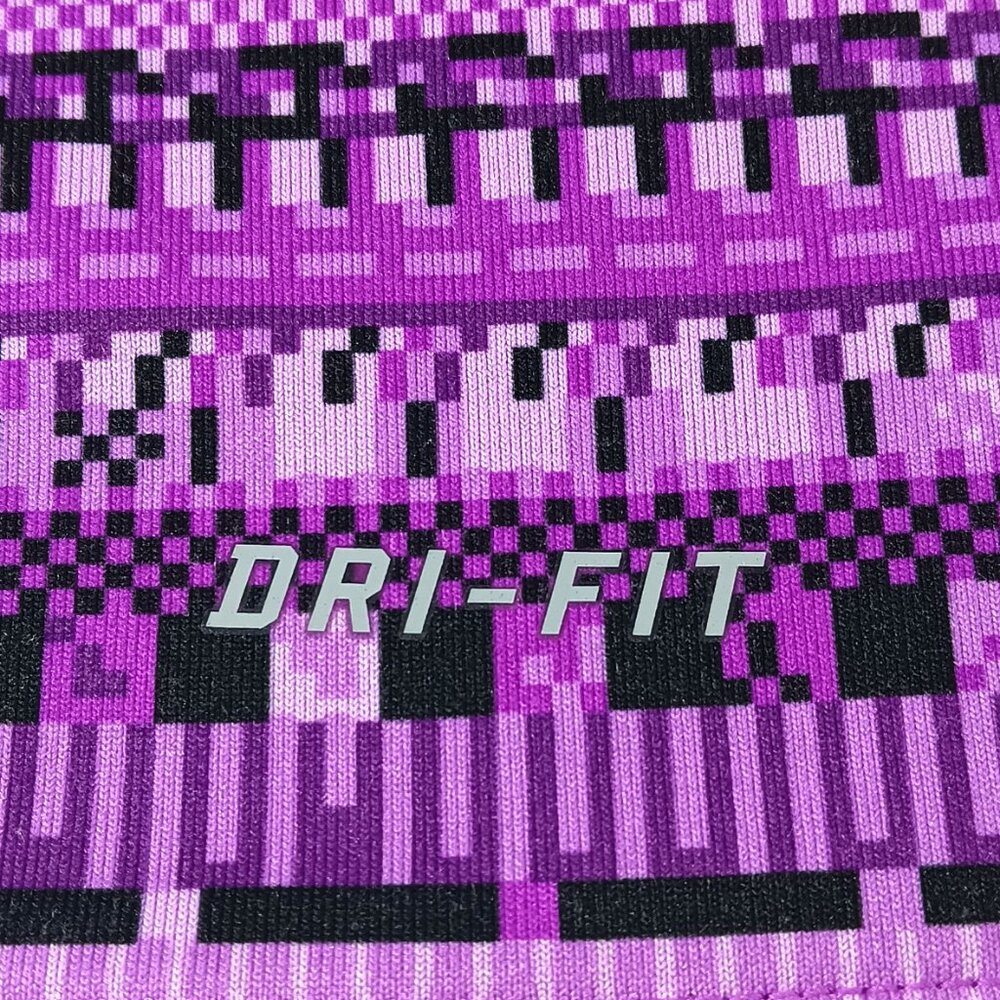 NIKE PRO-Dri-Fit Girl's Long Sleeve Side Neck 1/4 Zip Top-SIZE SMALL-Purple-Kids - Picture 7 of 14